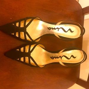 Nina black heel 7.5